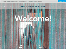 Tablet Screenshot of nadiasolomondesign.com